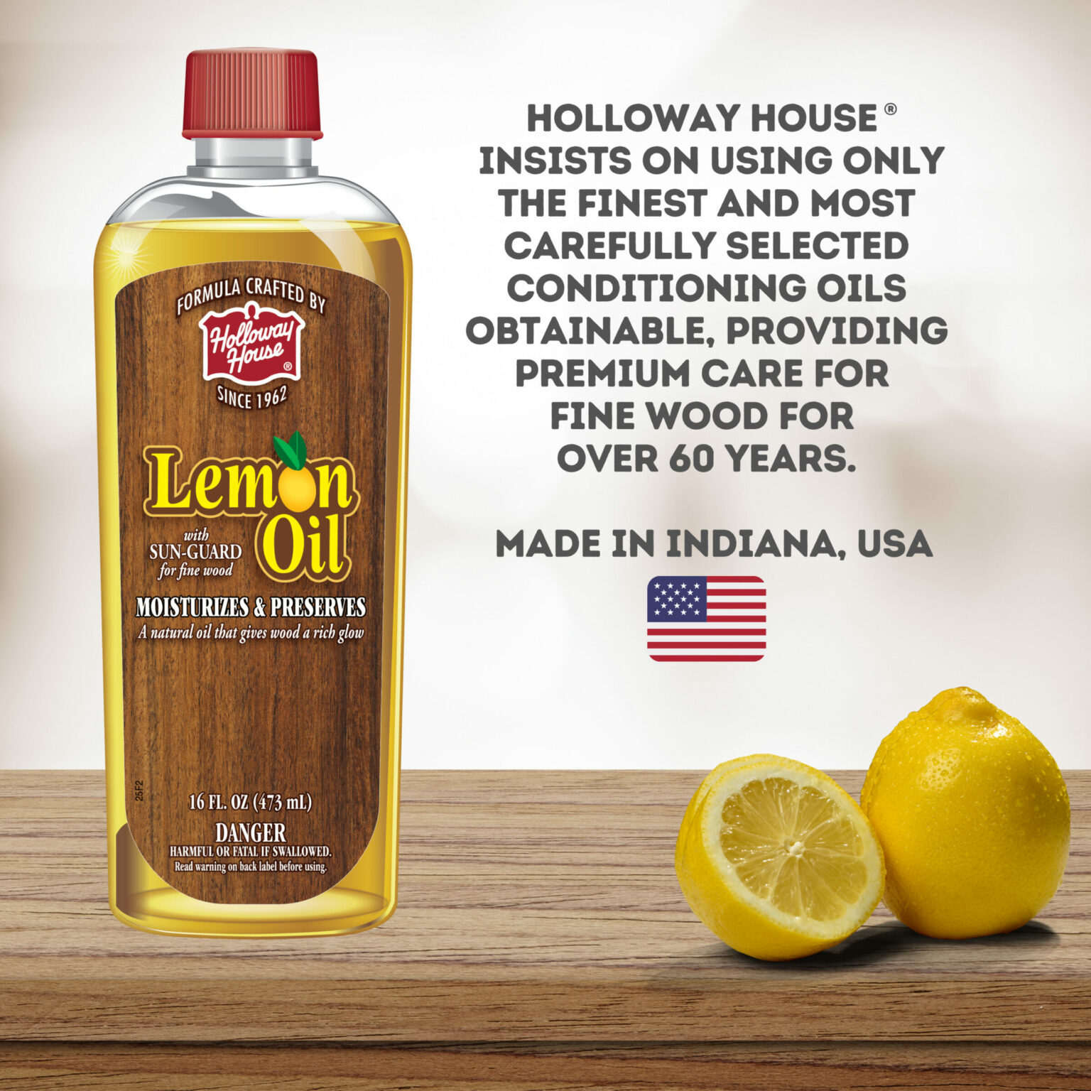 Holloway House ® Lemon Oil Quick Shine Floors